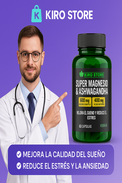 SUPER MAGNESIO & ASHWAGANDHA X 60 CAPS
